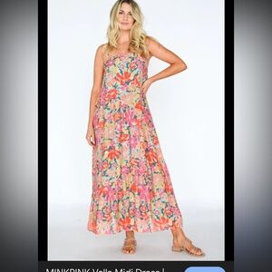 Floral Maxi Dress with adjustable
Straps